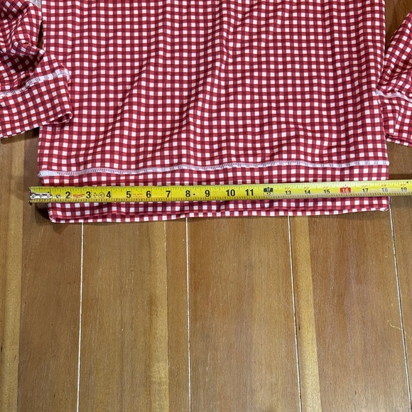 Red Checkered Women's Pajama Top - Picture 3 of 9